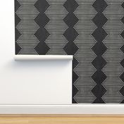 mud cloth - diamond - onyx - mud cloth inspired home decor wallpaper - LAD19