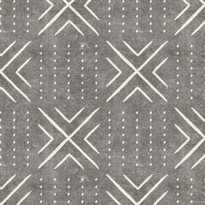 mud cloth tile - grey - mud cloth inspired home decor wallpaper - LAD19