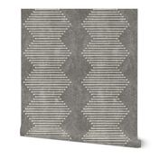 mud cloth - diamond - grey - mud cloth inspired home decor wallpaper - LAD19