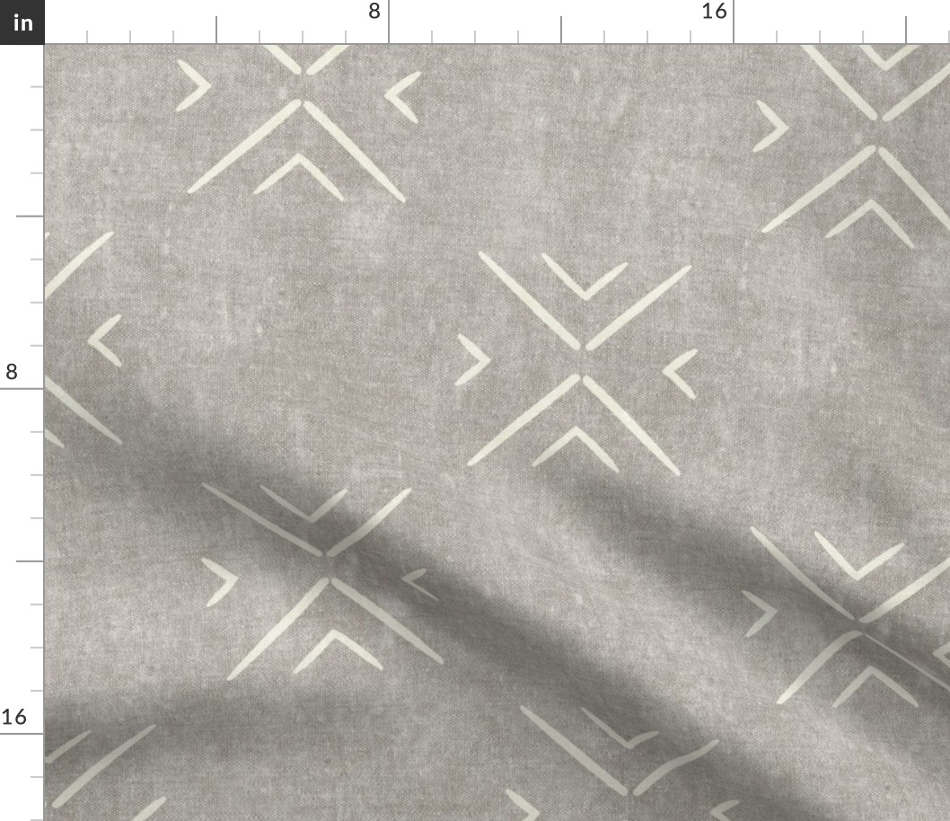 mud cloth tile simple - stone - mud Fabric | Spoonflower