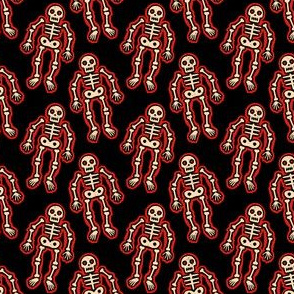 Red Spooky Skeletons
