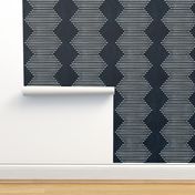 mud cloth - diamond - indigo - mud cloth inspired home decor wallpaper - LAD19