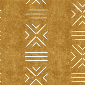 mud cloth tile stack - mustard - mudcloth tribal - LAD19