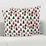 leopard print christmas trees - leopard print, buffalo plaid, red and green, christmas tree, christmas leopard print, holiday leopard - plaids