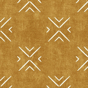 mud cloth tile simple - mustard - mud cloth inspired home decor wallpaper - LAD19