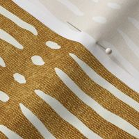 vertical dash mud cloth stripes - mustard - mud cloth inspired home decor wallpaper - LAD19