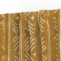 mud cloth arrow stripes - mustard - mudcloth tribal - LAD19