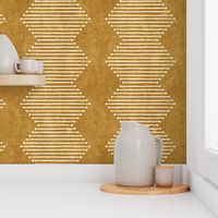 mud cloth - diamond - mustard - mud cloth inspired home decor wallpaper - LAD19