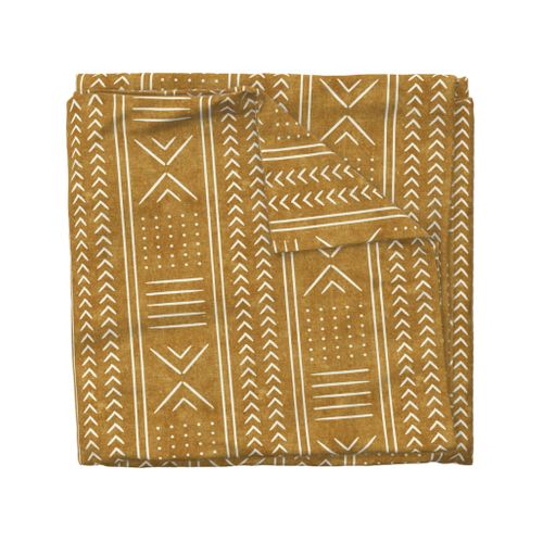 Cloth Placemats Mudcloth African Inspired Mint Green Tribal Home Geo Set of 2 
