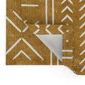 mustard mud cloth - arrow cross dot - mudcloth home decor tribal - LAD19