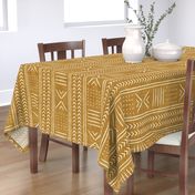 mustard mud cloth - arrow cross dot - mudcloth home decor tribal - LAD19