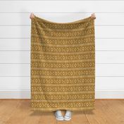 mud cloth stitch - mustard - mudcloth tribal - LAD19