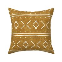 mud cloth stitch - mustard - mudcloth tribal - LAD19