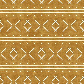 mud cloth stitch - mustard - mudcloth tribal - LAD19
