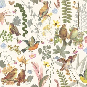 Song Bird Garden Whimsical Wonderland