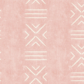 mud cloth tile stack - pink- mudcloth tribal - LAD19