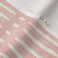 vertical dash mud cloth stripes - pink - mud cloth inspired home decor wallpaper - LAD19