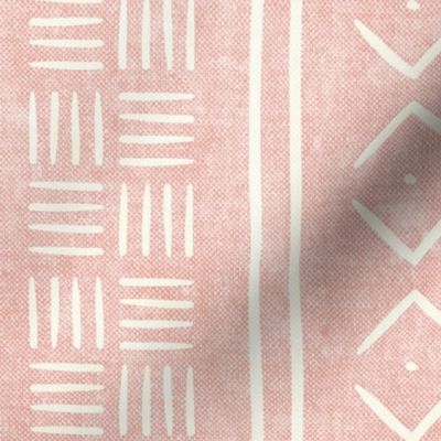 pink mud cloth - dots - mudcloth tribal - LAD19