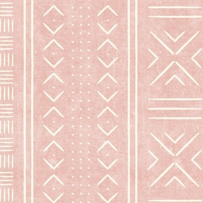pink mud cloth - dots - mudcloth tribal - LAD19