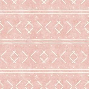 mud cloth stitch - pink - mudcloth tribal - LAD19