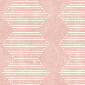 mud cloth - diamond - pink - mud cloth inspired home decor wallpaper - LAD19