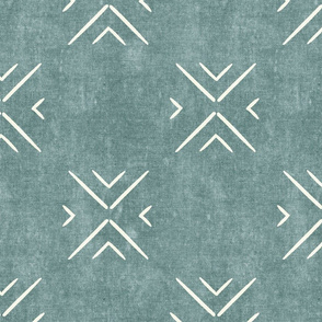 mud cloth tile simple - dusty blue - mud cloth inspired home decor wallpaper - LAD19