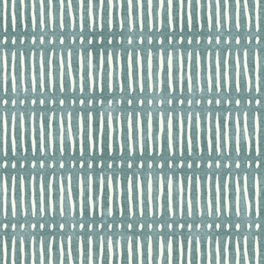 vertical dash mud cloth stripes - dusty blue - mud cloth inspired home decor wallpaper - LAD19