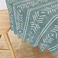 mud cloth arrow stripes - dusty blue - mudcloth tribal - LAD19