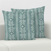 mud cloth arrow stripes - dusty blue - mudcloth tribal - LAD19