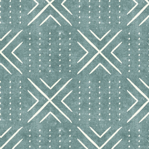 mud cloth tile - dusty blue - mud cloth inspired home decor wallpaper - LAD19