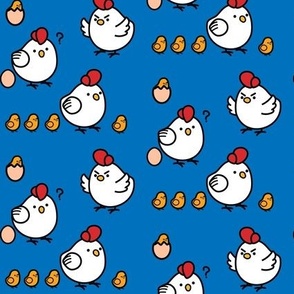 Cute Chicken Pattern Royal