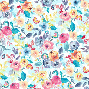 Rosey Rainbow Chintz