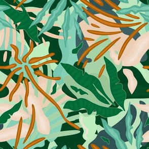 Abstract Jungle / Green Plants - Small scale