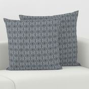 Floral Wreath Design Grey for Home Decor, Pillows, & Wallpaper