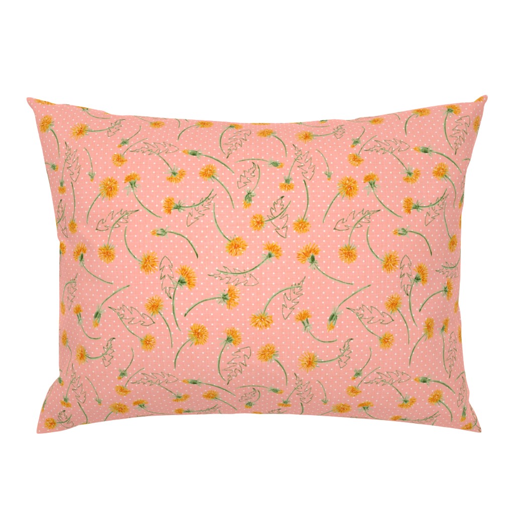 Helen’s Vintage Dandelions (peachy) 12”