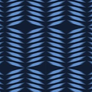  Indigo blue geometric hand drawn tie dye shibori pattern. 