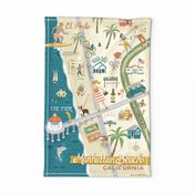 Manhattan Beach Tea Towel