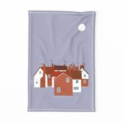 Houses of Kent and Sussex Tea Towel