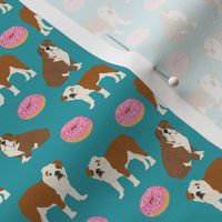 SMALL - english bulldogs bulldog donuts donuts food cute dog dogs pet design