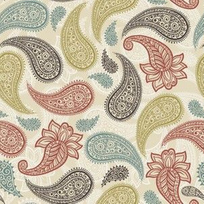 Pastel Colored Paisley