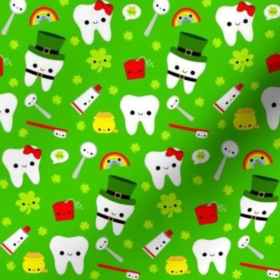 Happy St. Patrick's Day Teeth - Green