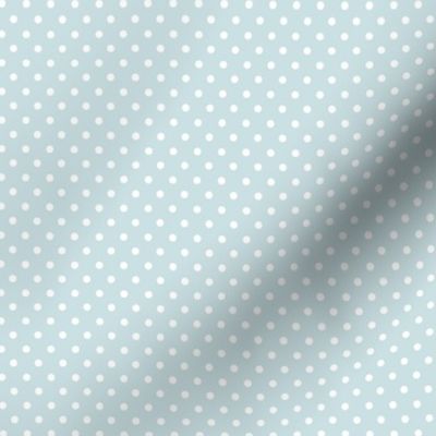 Light Blue with White Dots