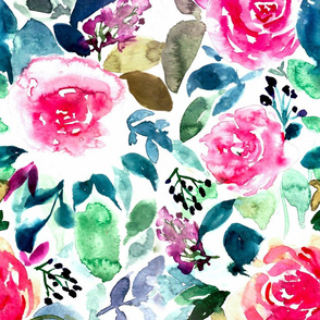 ANDALUSIA WATERCOLOR FLORAL 