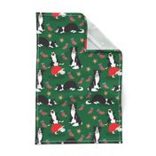 Normal scale • Christmas Border Collie green