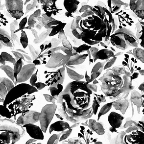 BW FLORAL PATTERN