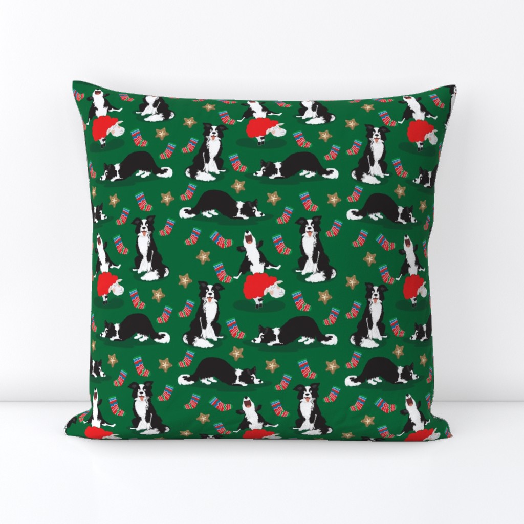 Small scale • Christmas Border Collie green 