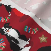 Small scale • Christmas Border Collie red