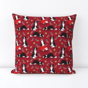 Small scale • Christmas Border Collie red