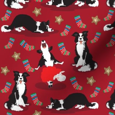 Small scale • Christmas Border Collie red