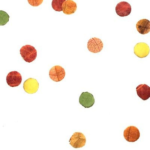 autumn confetti polka dots - large